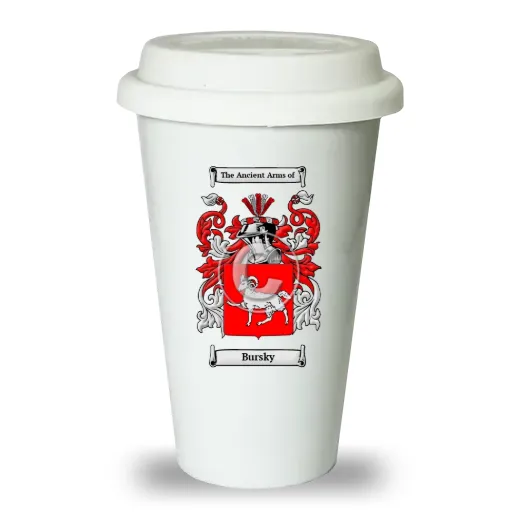 Bursky Ceramic Tumbler with Lid