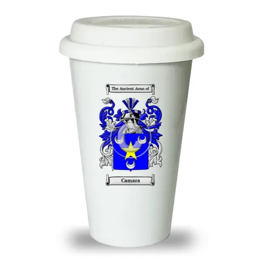 Camara Ceramic Tumbler with Lid