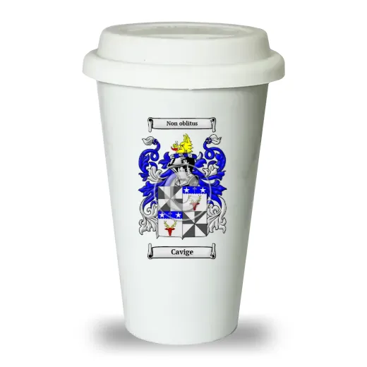 Cavige Ceramic Tumbler with Lid