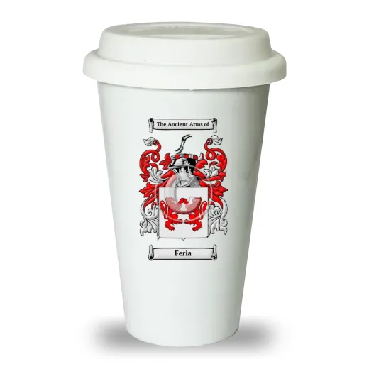 Feria Ceramic Tumbler with Lid