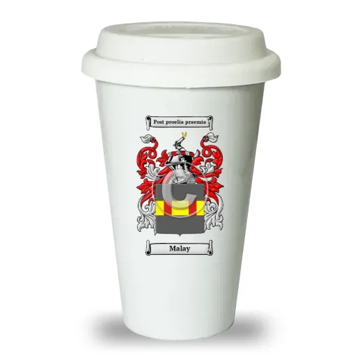 Malay Ceramic Tumbler with Lid