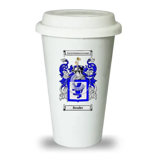 Render Ceramic Tumbler with Lid