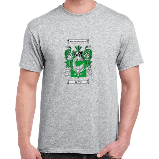 La Vie Grey Coat of Arms T-Shirt