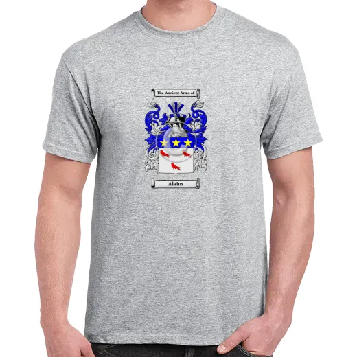 Alains Grey Coat of Arms T-Shirt