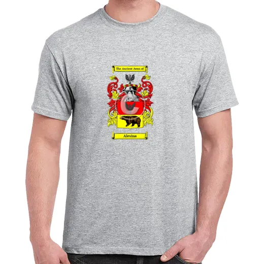 Alesina Grey Coat of Arms T-Shirt
