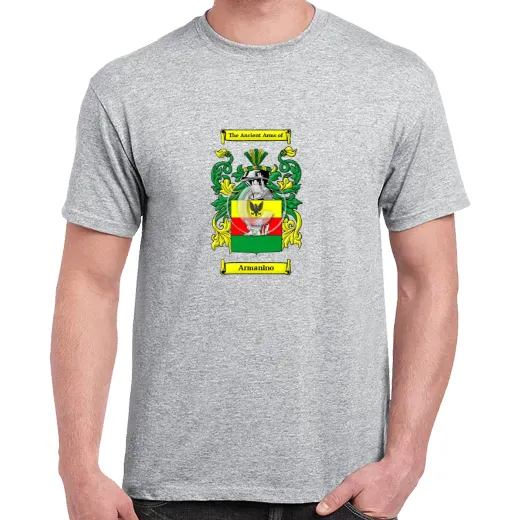 Armanino Grey Coat of Arms T-Shirt