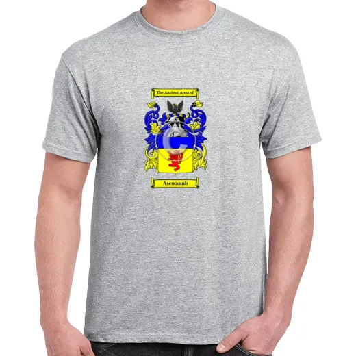 Ascooomb Grey Coat of Arms T-Shirt
