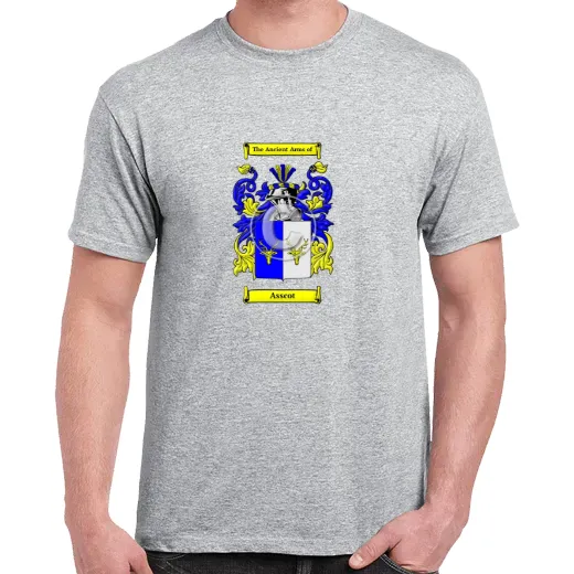 Asscot Grey Coat of Arms T-Shirt