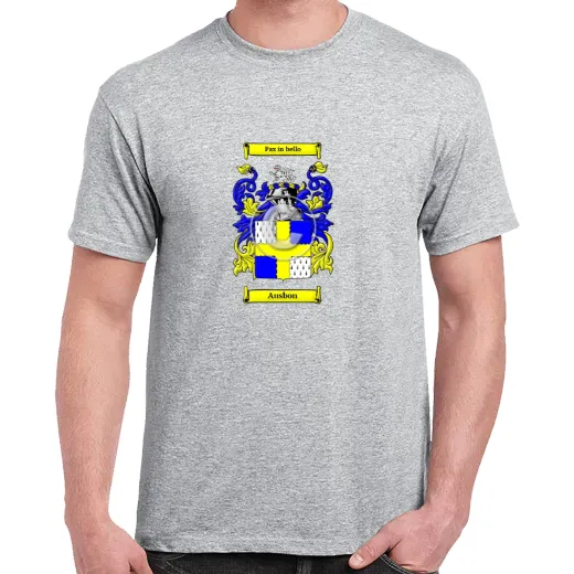 Ausbon Grey Coat of Arms T-Shirt