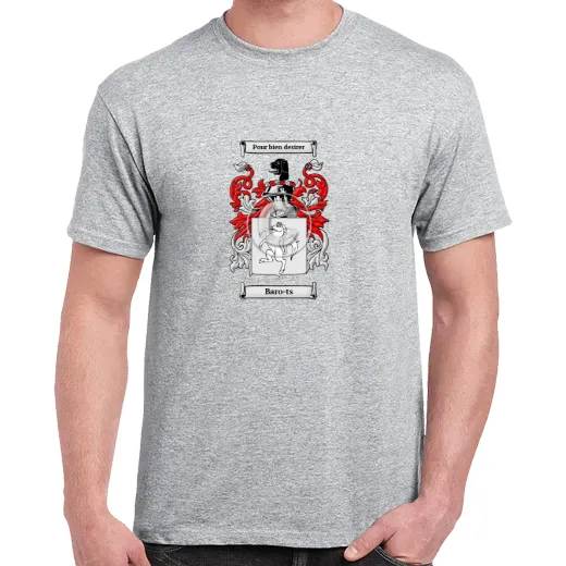 Baro-ts Grey Coat of Arms T-Shirt
