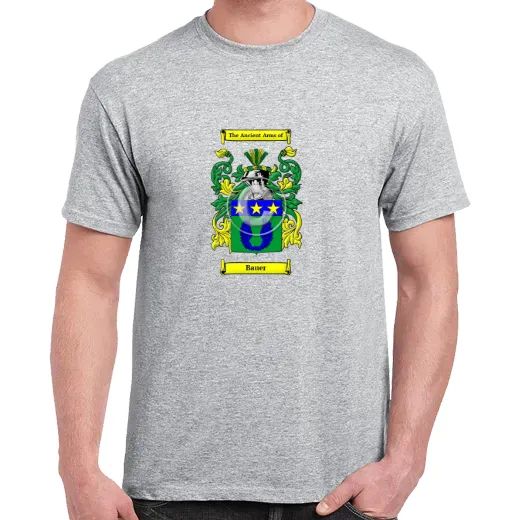 Bauer Grey Coat of Arms T-Shirt