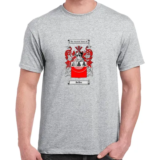 Belles Grey Coat of Arms T-Shirt