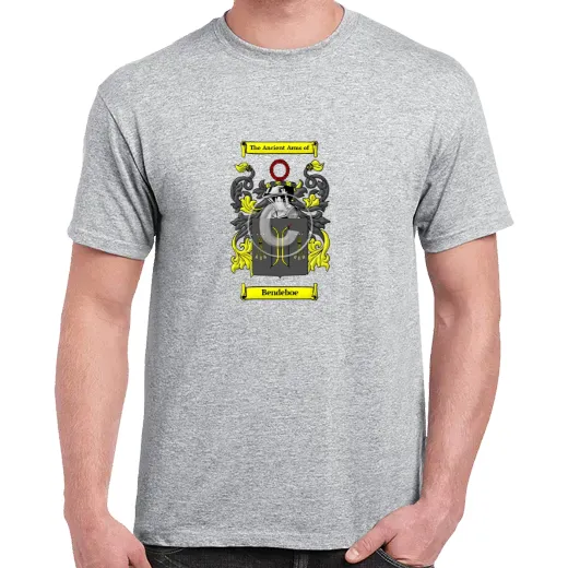 Bendeboe Grey Coat of Arms T-Shirt