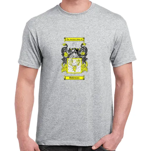 Blakeman Grey Coat of Arms T-Shirt