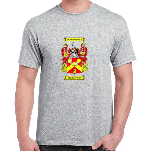 Blynkarrume Grey Coat of Arms T-Shirt
