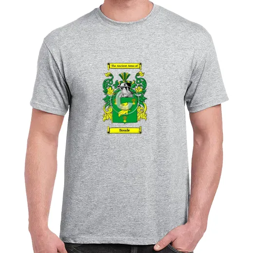 Boude Grey Coat of Arms T-Shirt