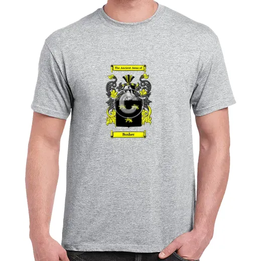 Busher Grey Coat of Arms T-Shirt