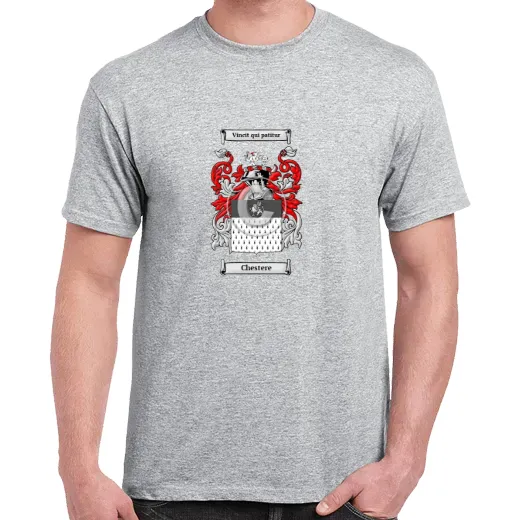 Chestere Grey Coat of Arms T-Shirt