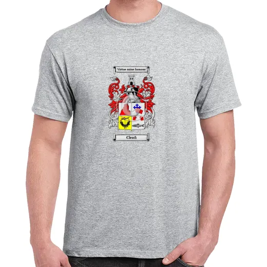 Cleañ Grey Coat of Arms T-Shirt
