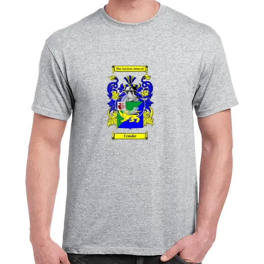 Cranke Grey Coat of Arms T-Shirt