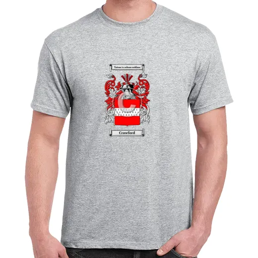 Crawford Grey Coat of Arms T-Shirt