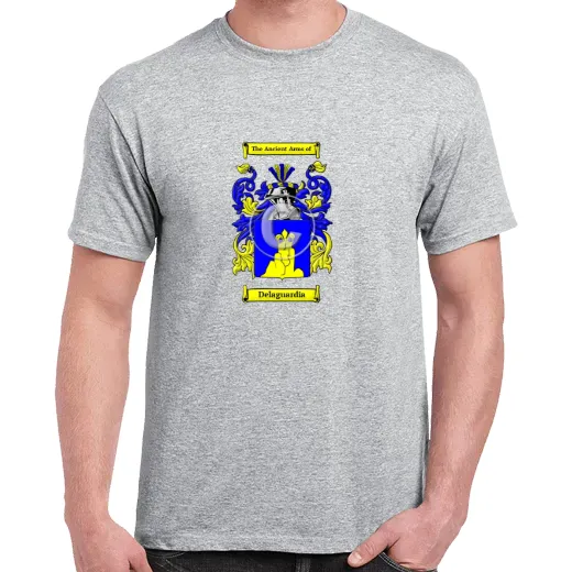 Delaguardia Grey Coat of Arms T-Shirt