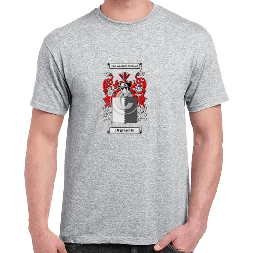 Di'gregorio Grey Coat of Arms T-Shirt