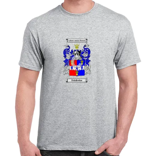Drinkwine Grey Coat of Arms T-Shirt