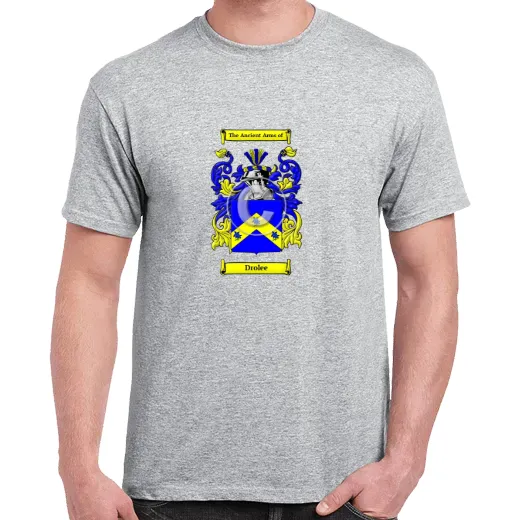 Drolee Grey Coat of Arms T-Shirt