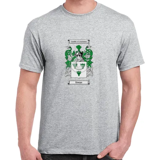 Erwyn Grey Coat of Arms T-Shirt