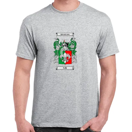 Folk Grey Coat of Arms T-Shirt