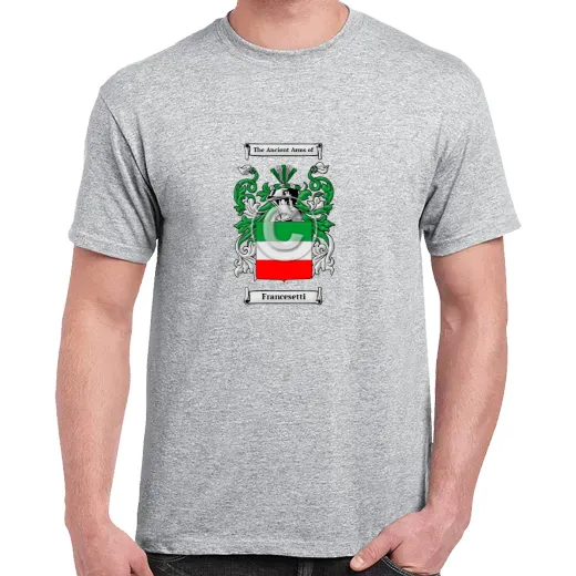 Francesetti Grey Coat of Arms T-Shirt