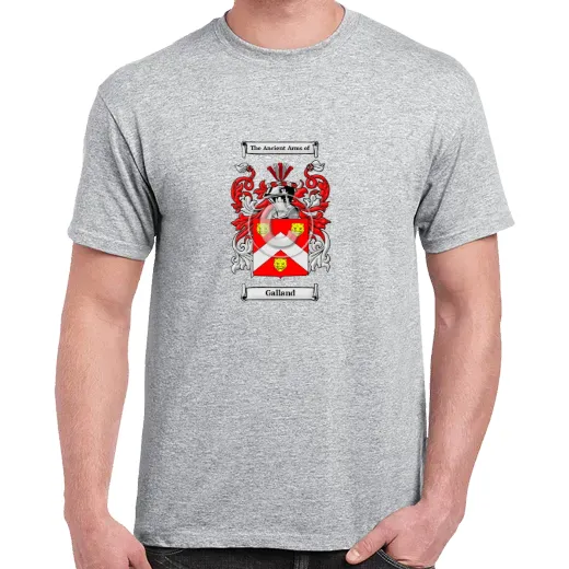 Galland Grey Coat of Arms T-Shirt