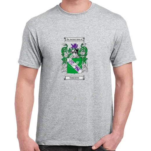 Goncaves Grey Coat of Arms T-Shirt