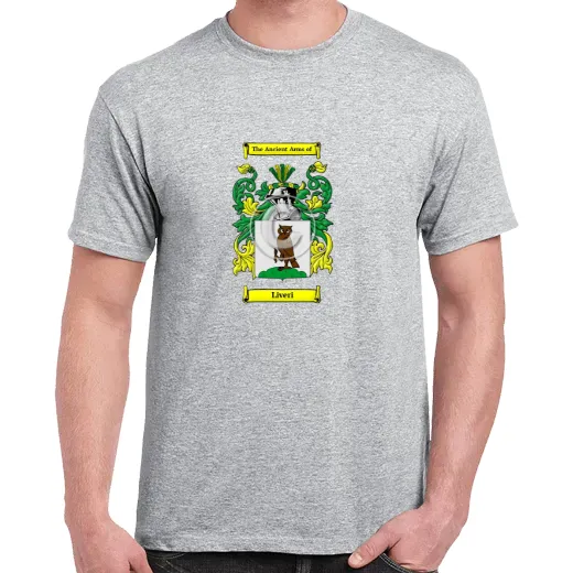 Liveri Grey Coat of Arms T-Shirt