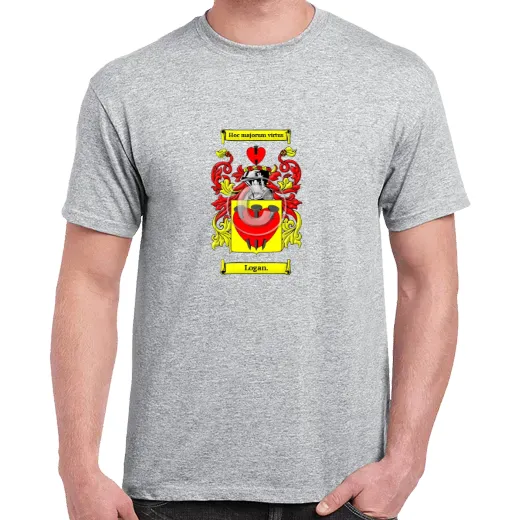 Logan. Grey Coat of Arms T-Shirt