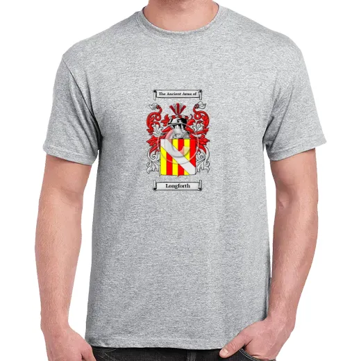 Longforth Grey Coat of Arms T-Shirt
