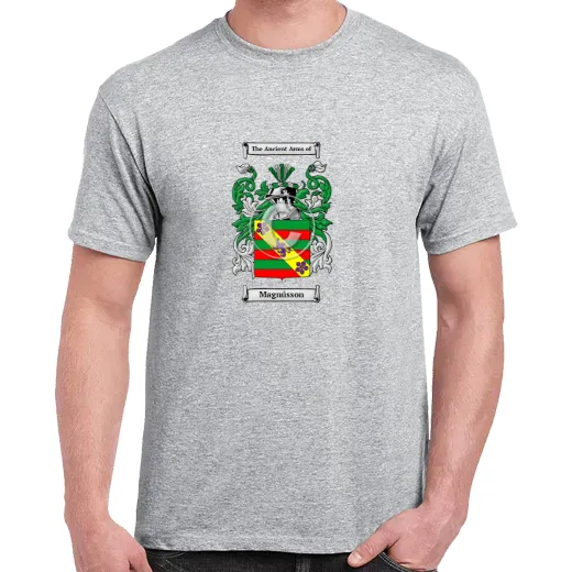 Magnússon Grey Coat of Arms T-Shirt