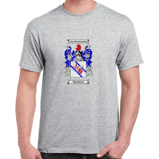 Marshand Grey Coat of Arms T-Shirt