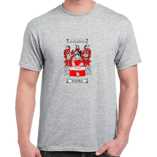 McQuilken Grey Coat of Arms T-Shirt