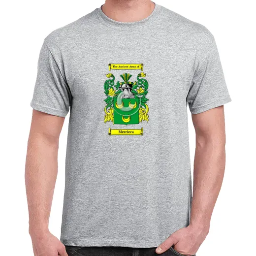 Mercieca Grey Coat of Arms T-Shirt
