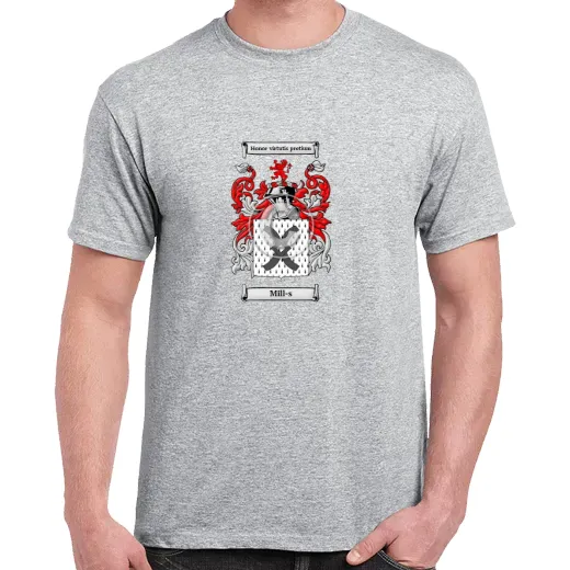 Mill-s Grey Coat of Arms T-Shirt