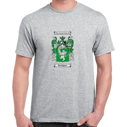 Montignac Grey Coat of Arms T-Shirt