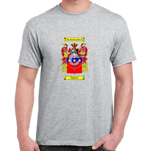 Papetti Grey Coat of Arms T-Shirt
