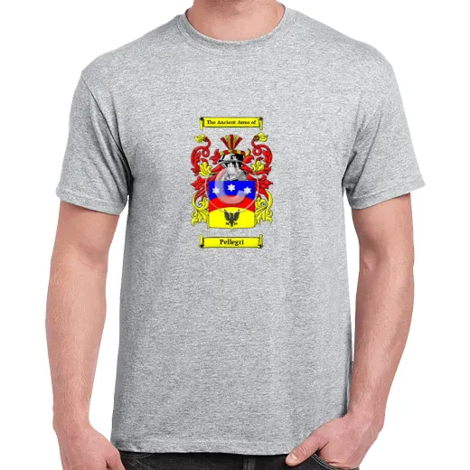 Pellegri Grey Coat of Arms T-Shirt