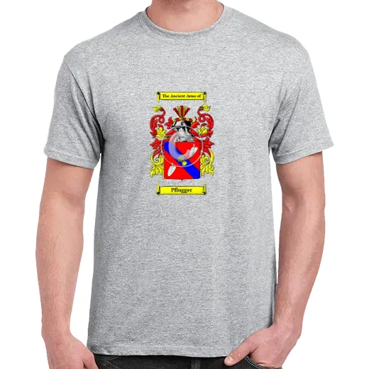 Pflugger Grey Coat of Arms T-Shirt