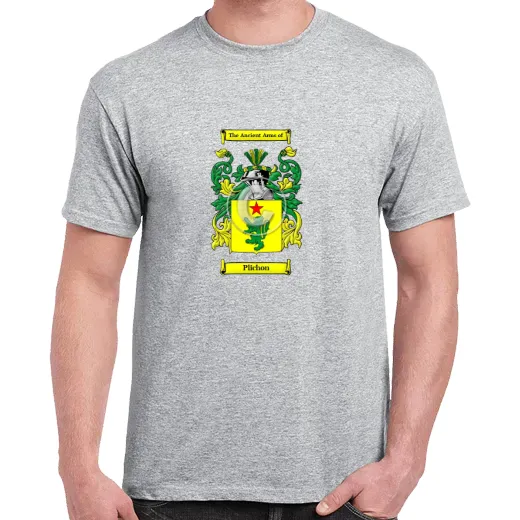 Plichon Grey Coat of Arms T-Shirt