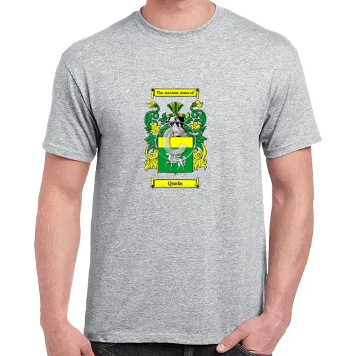 Quain Grey Coat of Arms T-Shirt