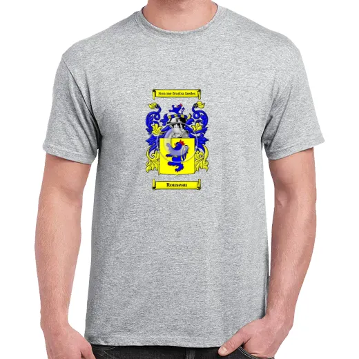 Rouseau Grey Coat of Arms T-Shirt