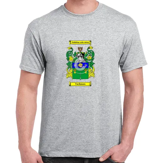 Tackman Grey Coat of Arms T-Shirt